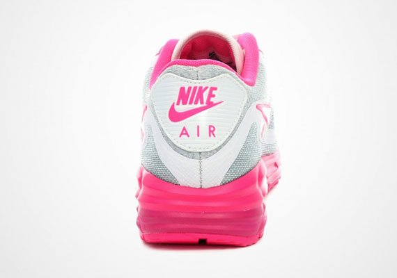 Nike Womens Air Max Lunar90 White Grey Pink 4