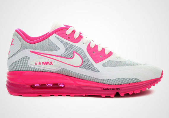 Nike Womens Air Max Lunar90 White Grey Pink 6