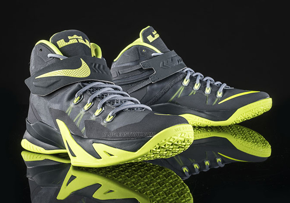 Wholesale Cheap Nike Zoom Soldier 7 Lebrons Volt Grey Black Whit