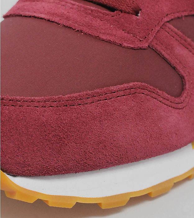 Reebok Classic Leather Burgundy White Yellow 04