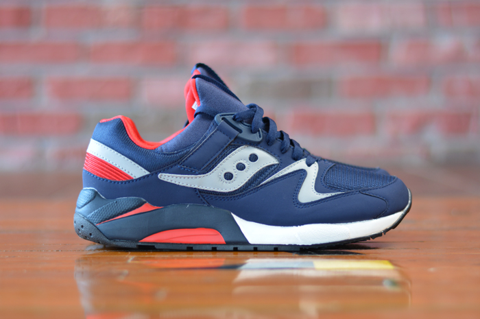 Saucony Grid 9000 Blue Grey Red 03