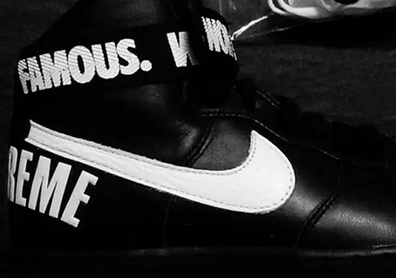 Nike Air Force 1 Low Supreme Black Sneaker Unboxing 