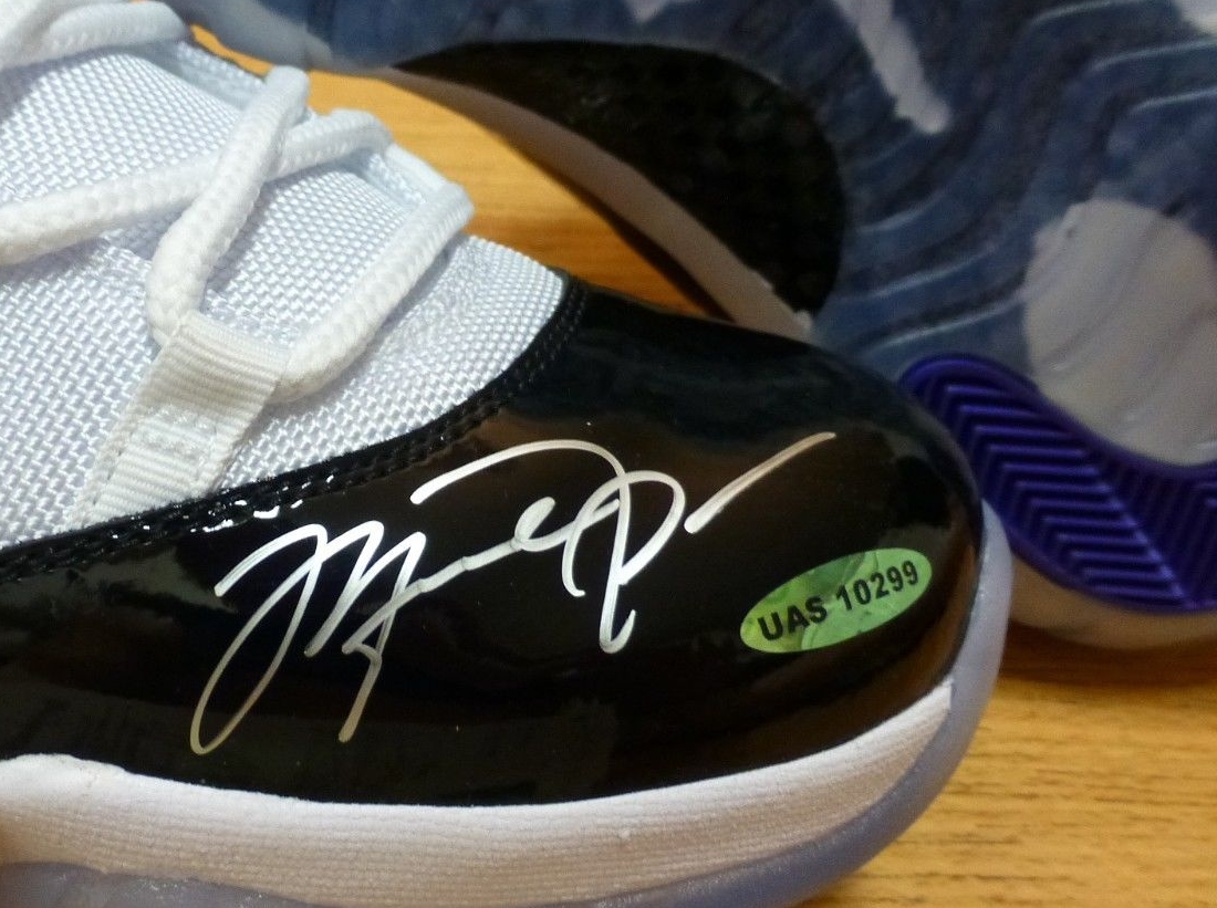 Air Jordan 11 Low "Concord" - Michael Jordan Autographed Pair on eBay