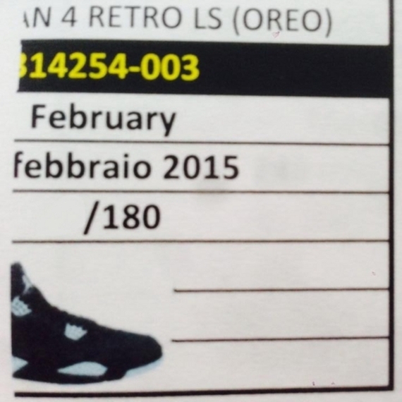 Air Jordan 4 Oreo Release Date