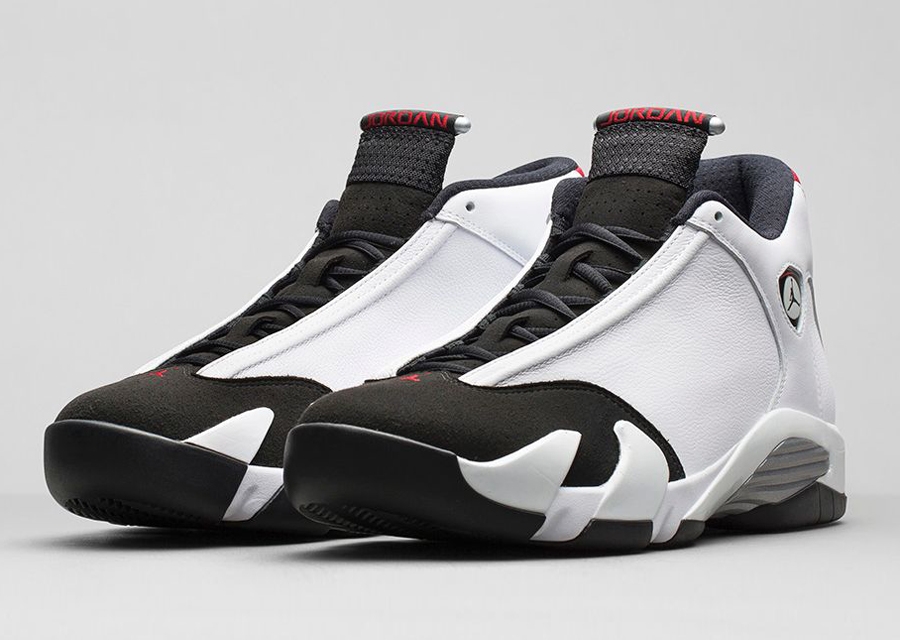 jordan 14 black white