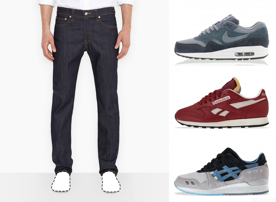 best levis to wear with sneakers