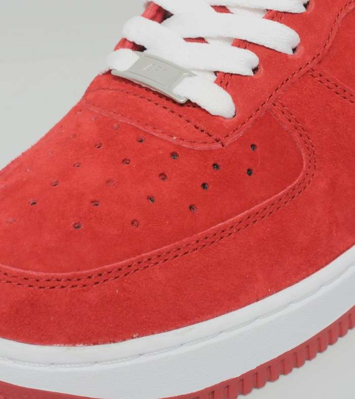 Nike Air Force 1 Low Red Suede White 04