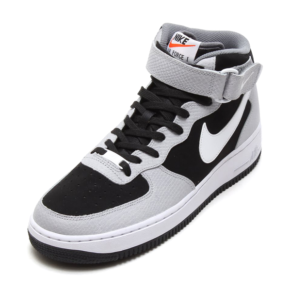 Nike Air Force 1 Mid Black Wolf Grey Cool Grey 02