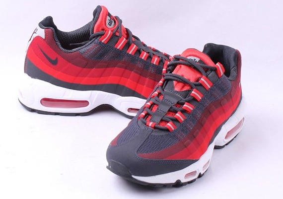 Nike Air Max 95 No Sew Anthracite Red Crimson 03