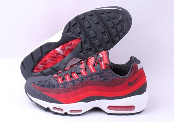 Nike Air Max 95 No-Sew - Anthracite - Challenge Red - Laser