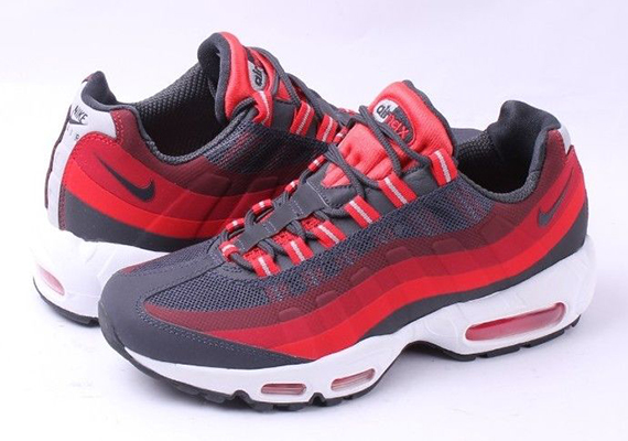 Nike Air Max 95 No-Sew - Anthracite - Challenge Red - Laser