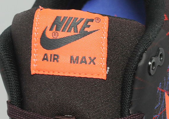 Nike Air Max Lunar1 Jacquard Black Orange Burgundy 5