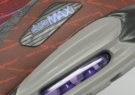 Nike Air Max Lunar90 Jacquard Red Purple Grey 7