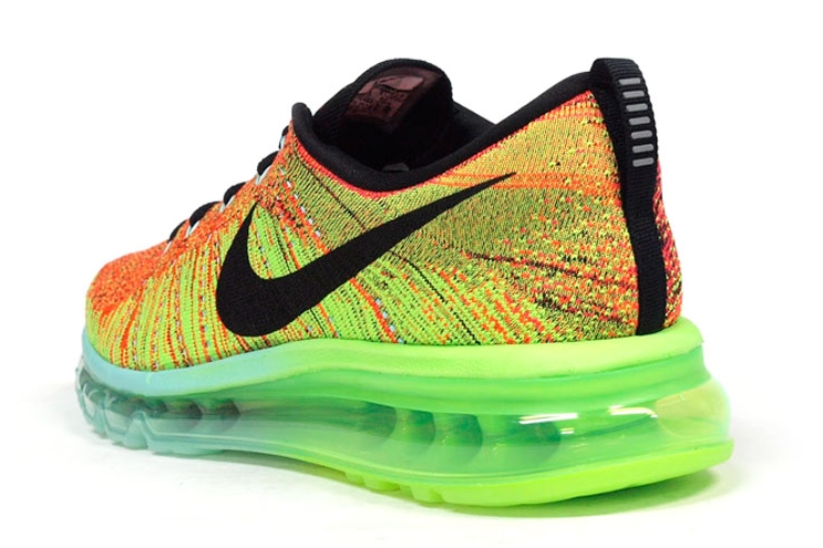 Nike Flyknit Air Max Orange Green Black 05