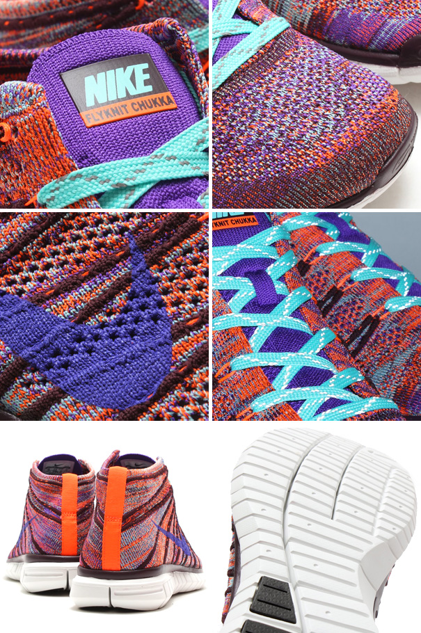 Nike Flyknit Chukka Hyper Crimson Hyper Grape Burgundy 01