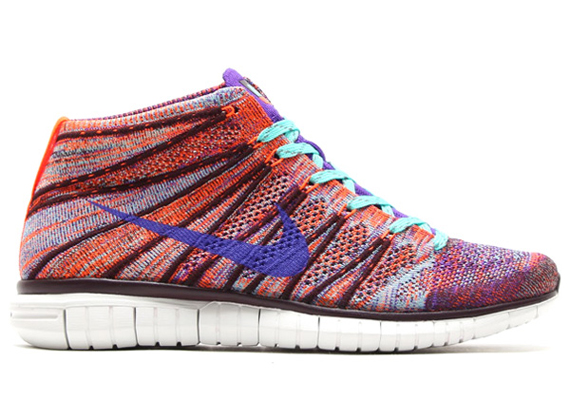 Nike Free Flyknit Chukka - Hyper Crimson - Hyper Grape - Deep Burgundy