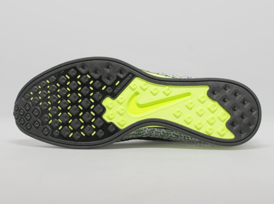Nike Flyknit Racer Grey Volt Black 05