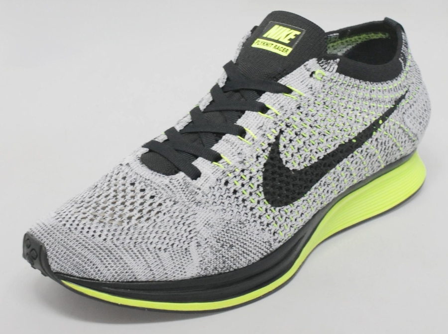 Nike Flyknit Racer Grey Volt Black 06