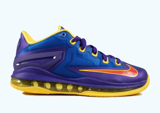 Nike LeBron 11 Low GS – Light Photo Blue – Challenge Red – Dark Concord
