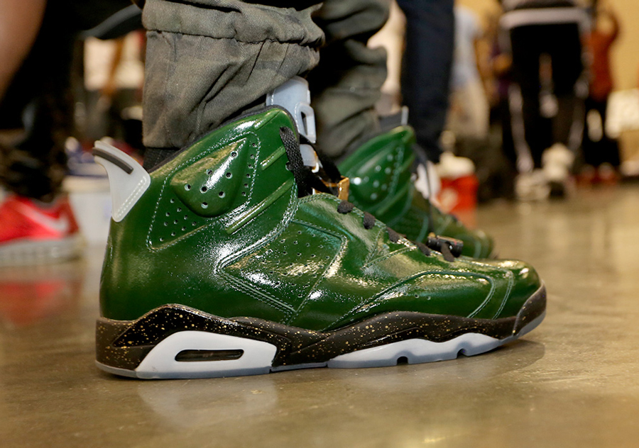 Jordan 6 store champagne on feet