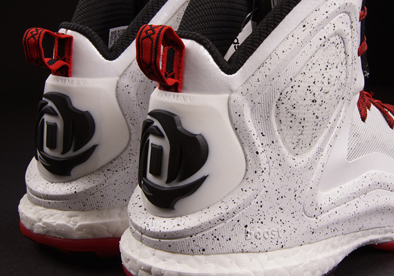 adidas D Rose 5 Boost – White – Red