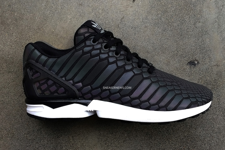 Adidas zx flux triple black clearance reflective