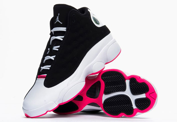 Air Jordan 13 Gs Black White Hyper Pink Release Date 01