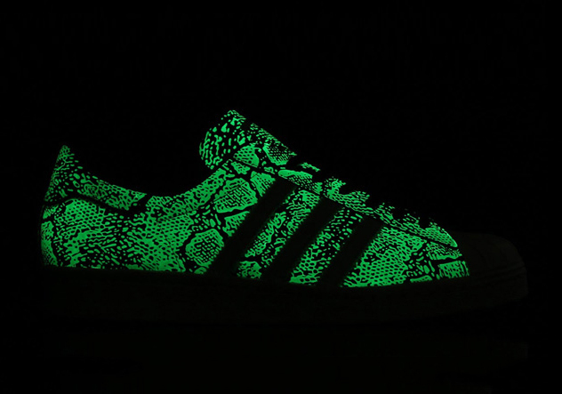 atmos x adidas superstar 80s glow in the dark snake