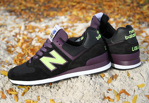 new balance 574 black purple