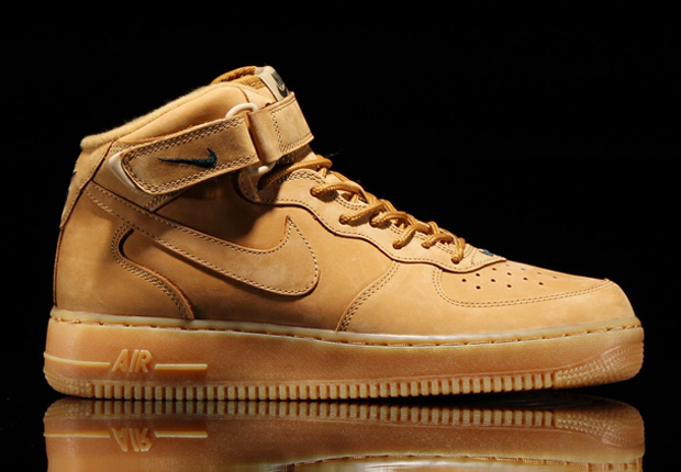 nike air force 1 mid wheat flax