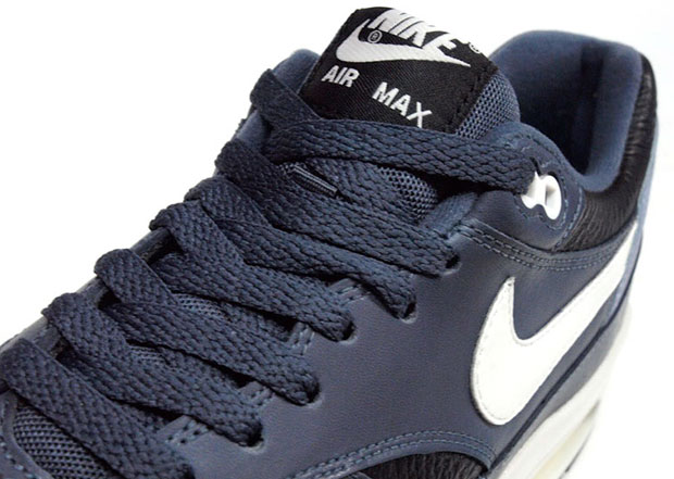 Nike Air Max 1 Leather Navy Black 1