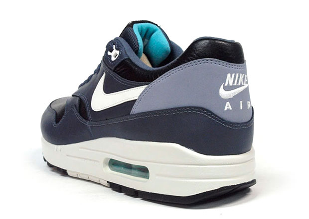 Nike Air Max 1 Leather Navy Black 5