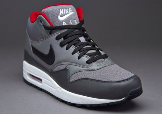 Nike Air Max 1 Mid FB – Grey – Black – Red
