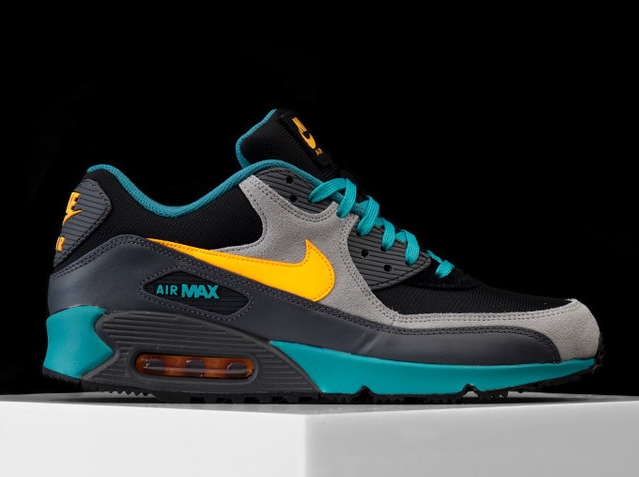 Nike Air Max 90 Winter Premium Teal Grey Yellow 01