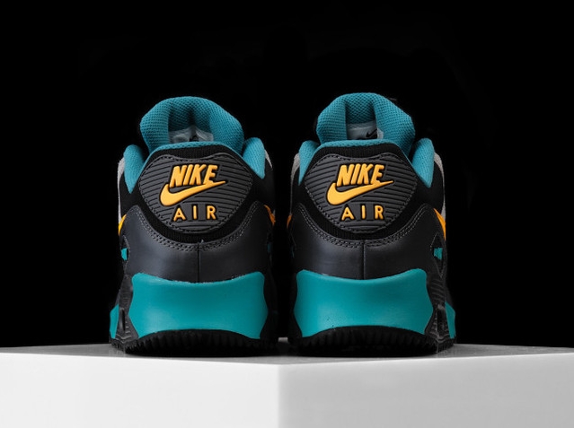 Nike Air Max 90 Winter Premium Teal Grey Yellow 04
