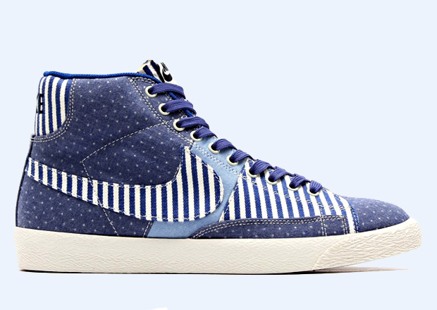 nike blazer mid selvedge denim