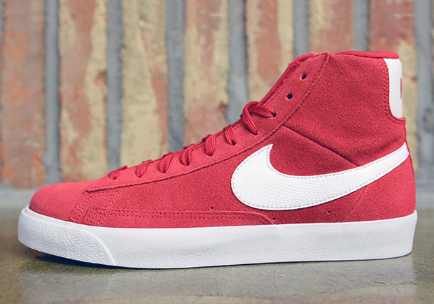 nike blazer red and white