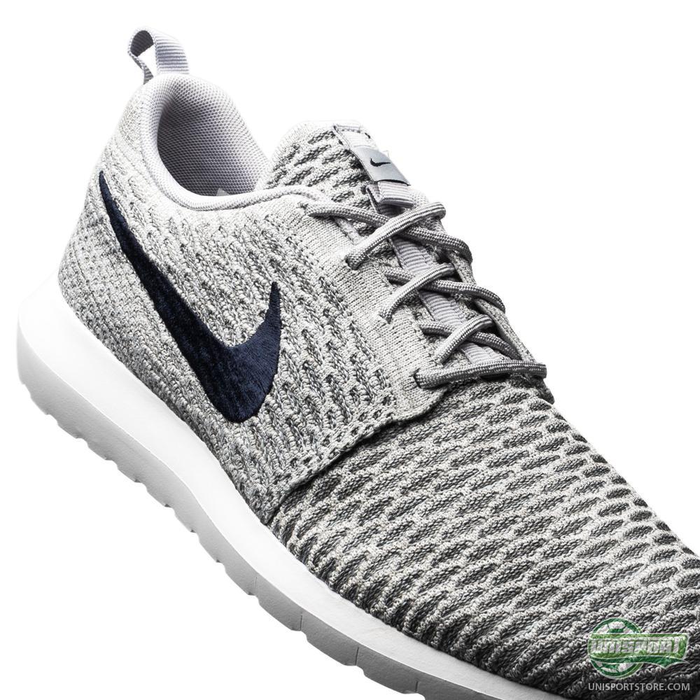 Nike Flyknit Roshe Run Light Charcoal Dark Obsidian Wolf Grey 04