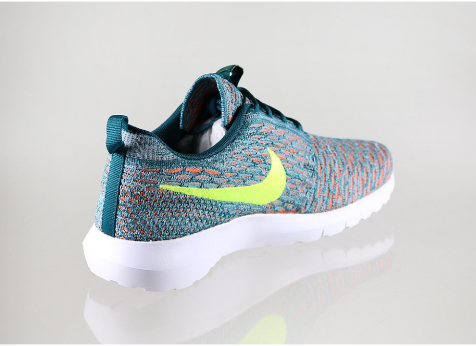 Nike Flyknit Roshe Run Mineral Teal Volt Hyper Jade 04