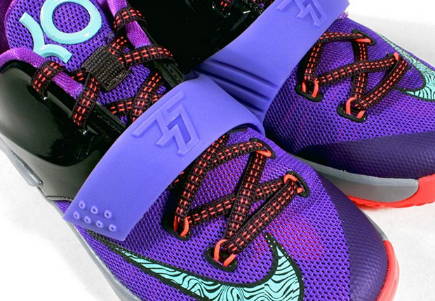 Nike KD 7 GS - Purple Bleached Turquoise - Hyper Grape - Magnet Grey - SneakerNews.com
