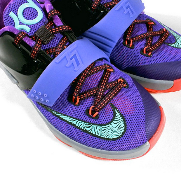 Nike KD 7 GS - Purple - Bleached Turquoise - Hyper Grape - Magnet 