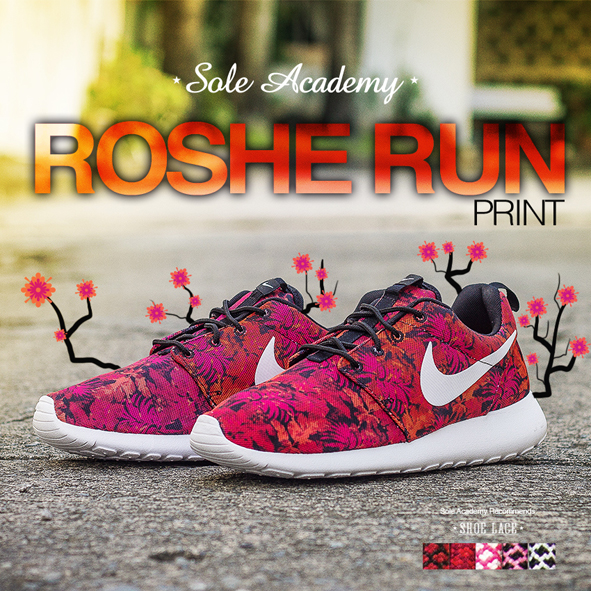 Nike Roshe Run Print Floral 02