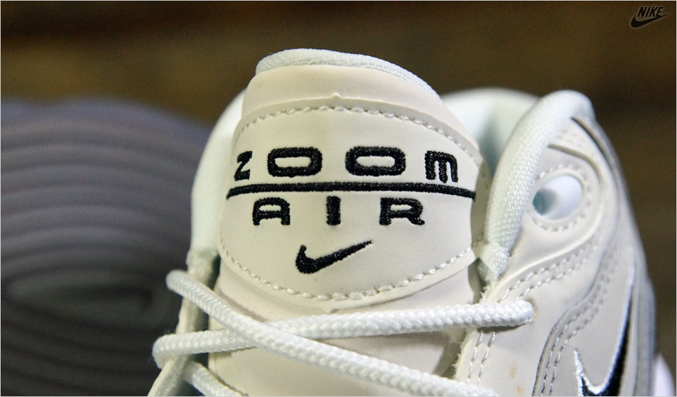 Nike Zoom Flight 96 Metallic Silver Black Light Charcoal Neutral Grey 06