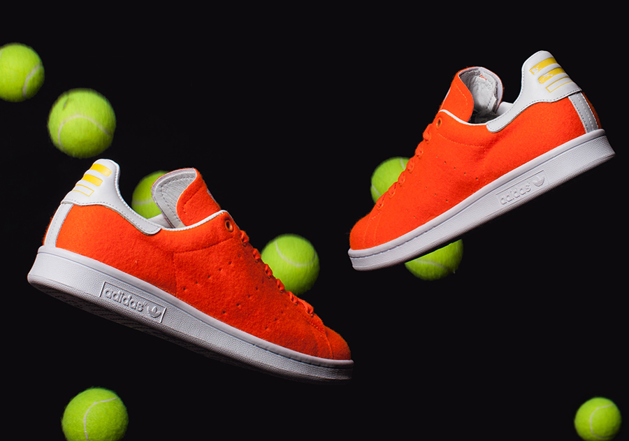 Pharrell Adidas Stan Smith Tennis Orange
