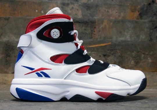 Reebok Shaq Attaq IV – White – Red – Blue