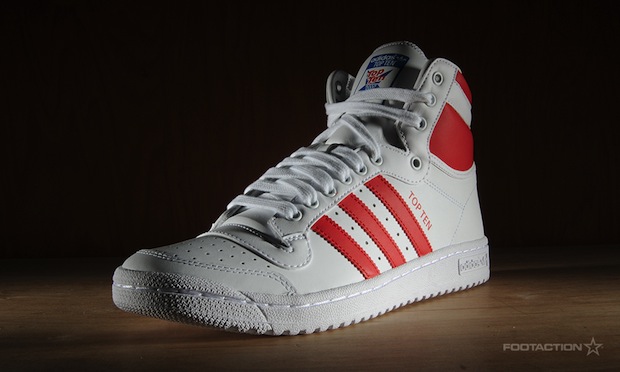 adidas Originals Top Ten Hi - White - Red - SneakerNews.com