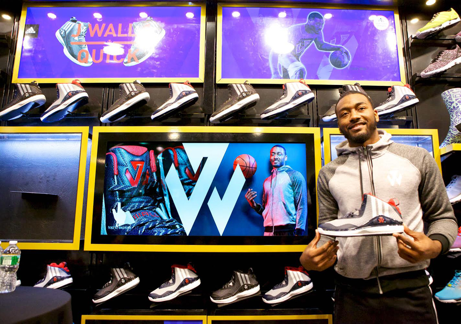 John Wall Celebrates Release of adidas J Wall 1 at Foot Locker 34th St. NYC
