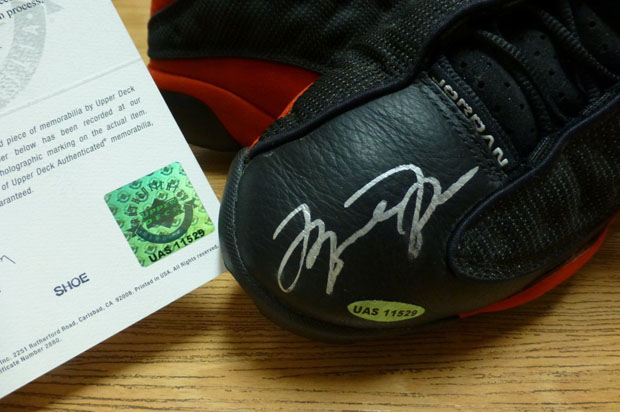 Air Jordan 13 Game Issued Autograph Ebay 03