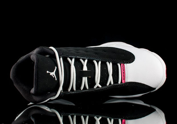 Nike-Air-Jordan-XIII-13-Retro-Black-Pink-White 2010 Youth Size 1.5