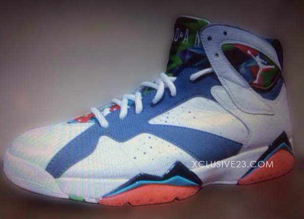 Air Jordan 7 - White - Blue - Multi-Color - SneakerNews.com